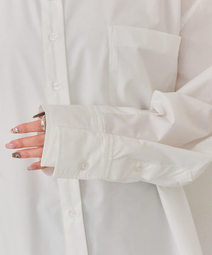 紐扣層疊寬鬆襯衫
