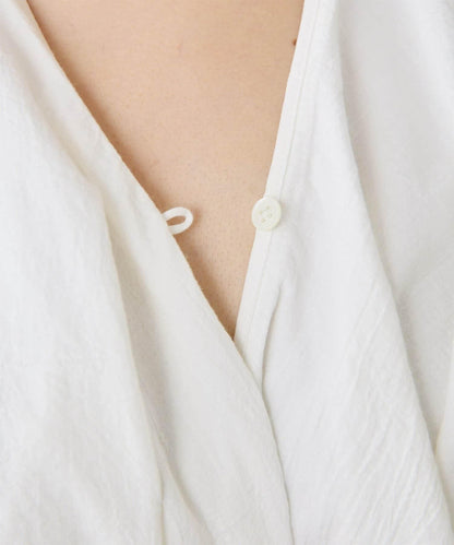 棉質荷葉邊襯衫