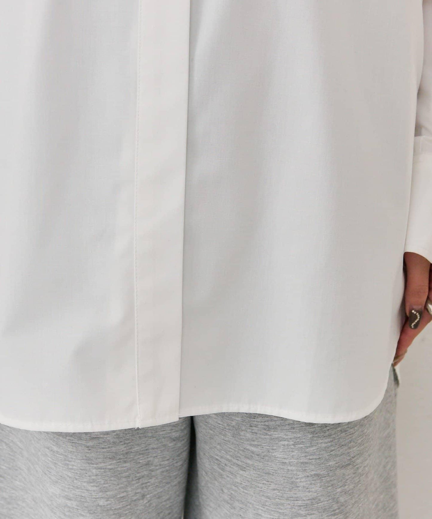 紐扣層疊寬鬆襯衫