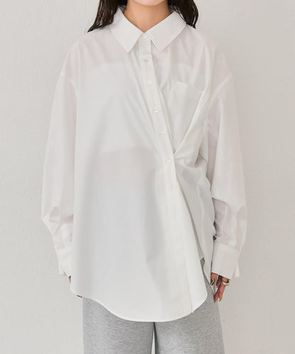 紐扣層疊寬鬆襯衫