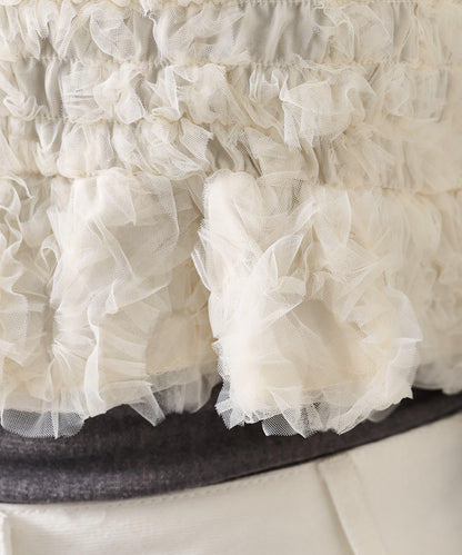 背部設計薄紗吊帶上衣