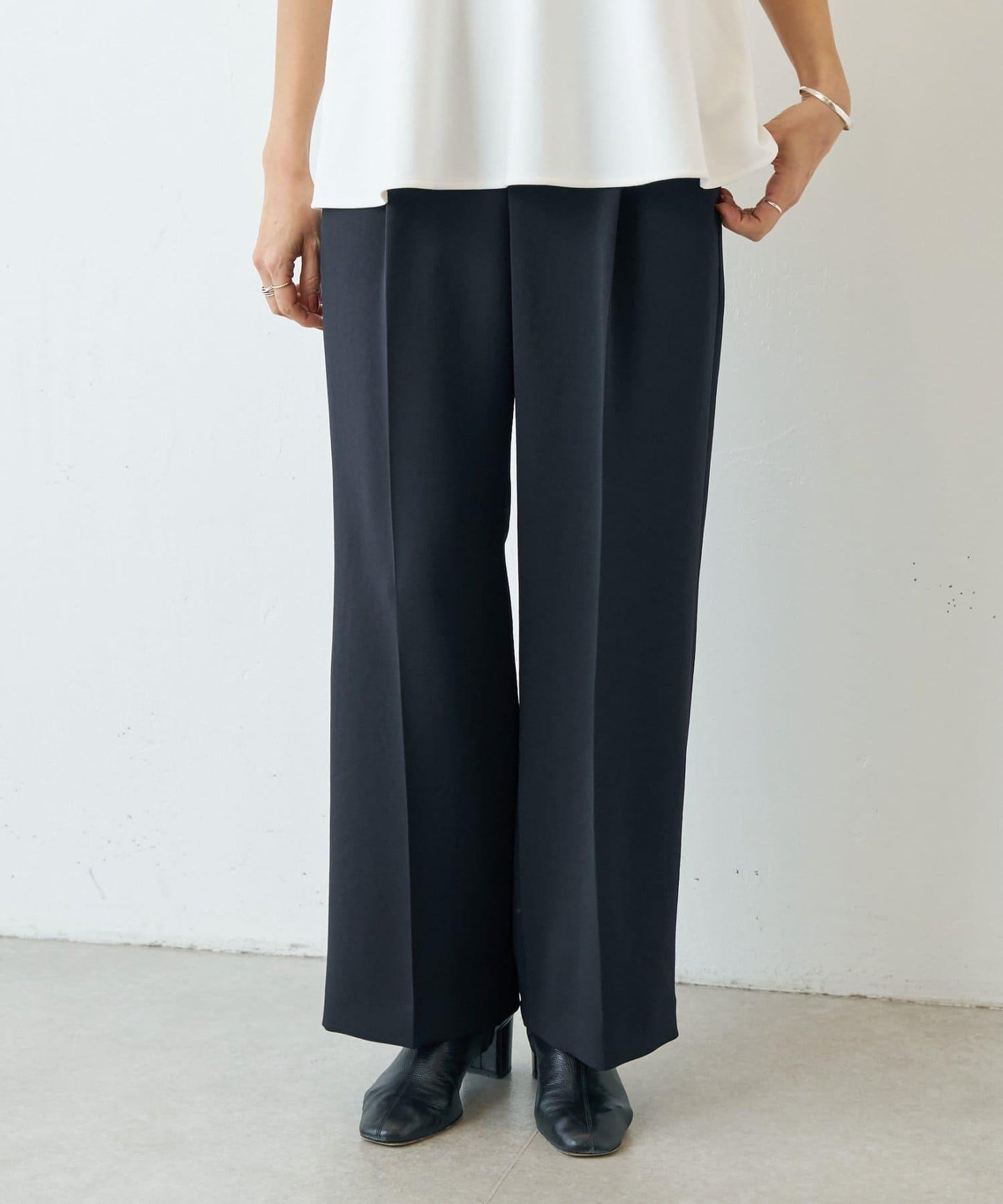 雙層喬其紗長褲