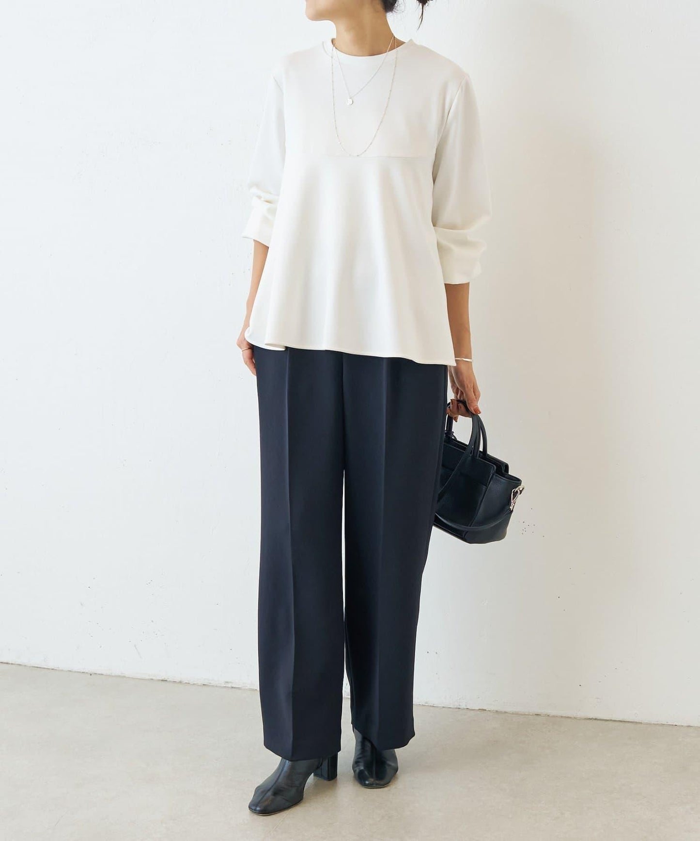 雙層喬其紗長褲