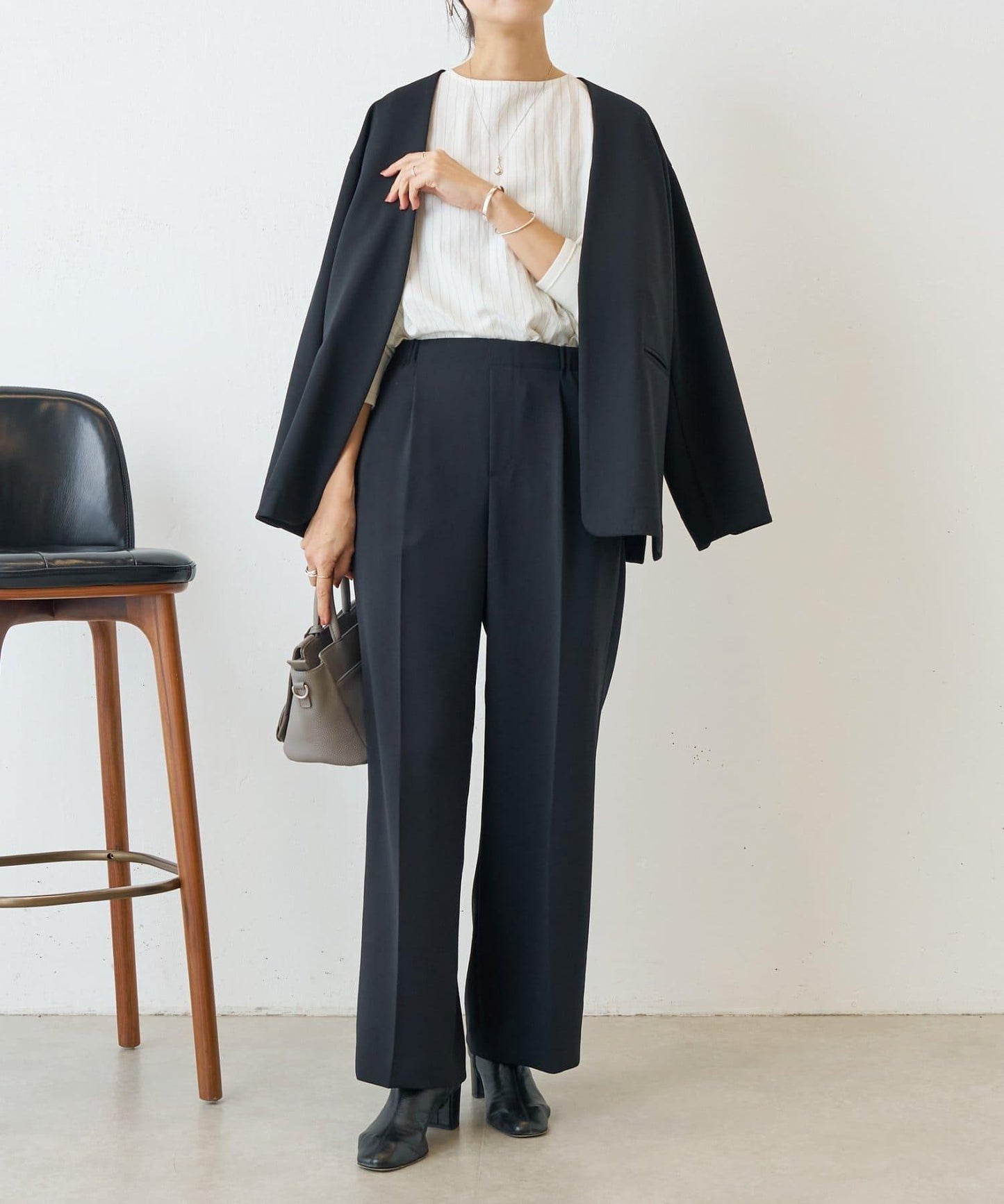 雙層喬其紗長褲