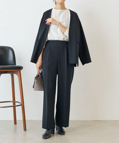 雙層喬其紗長褲