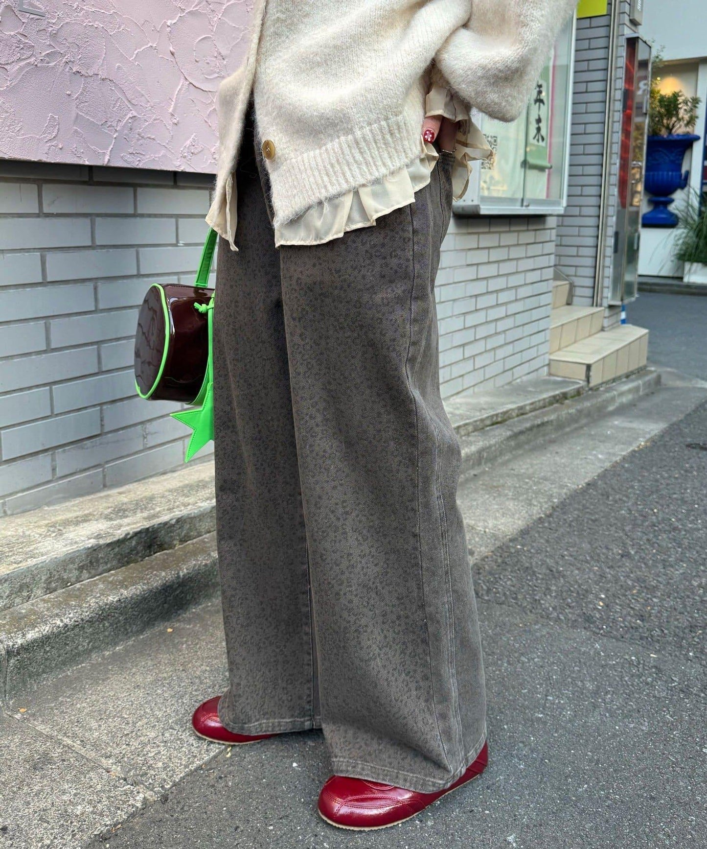 【neutral by ciaopanic】動物紋寬腿褲