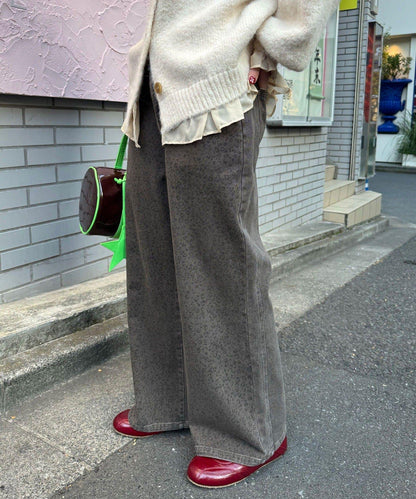 【neutral by ciaopanic】動物紋寬腿褲