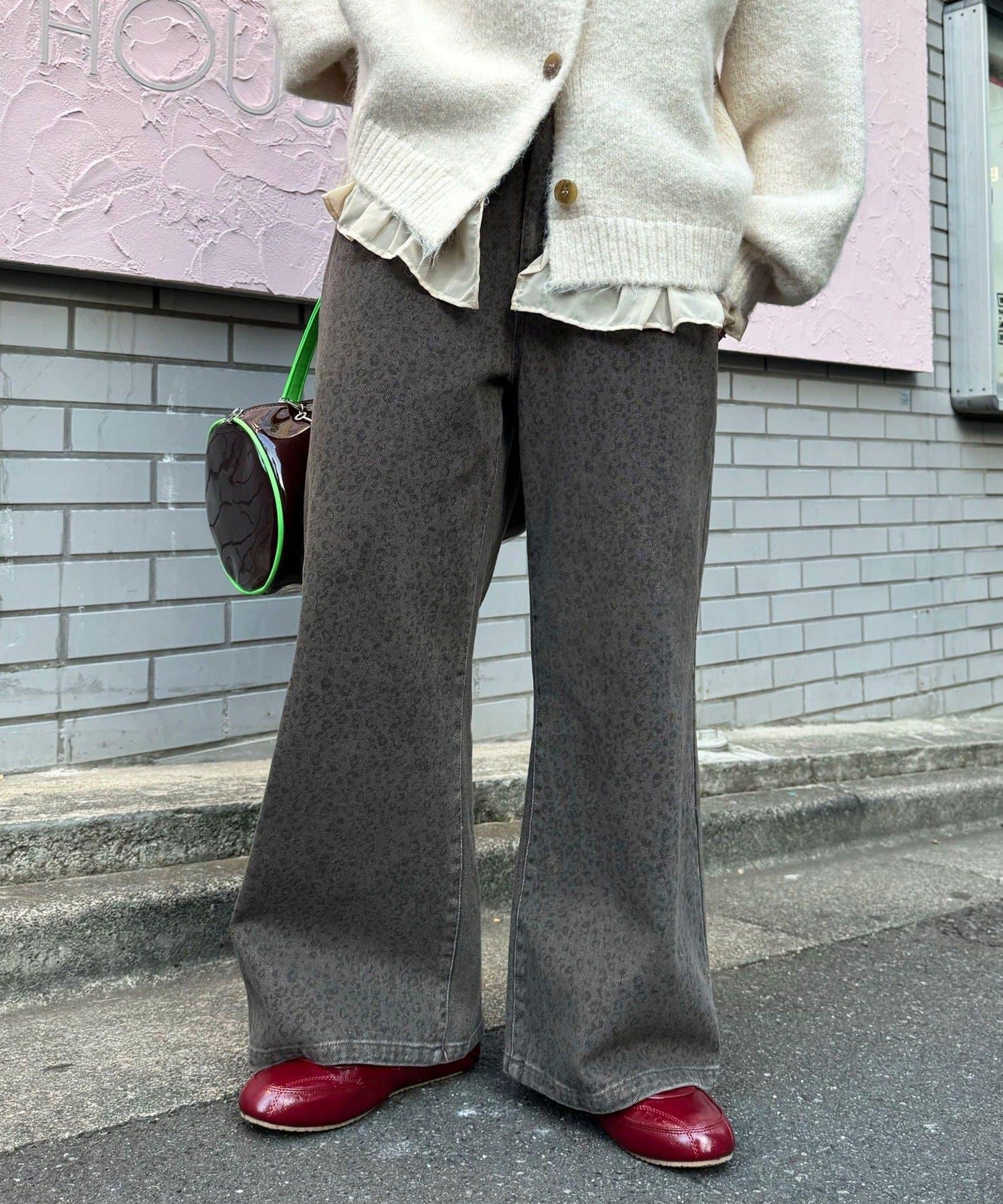 【neutral by ciaopanic】動物紋寬腿褲