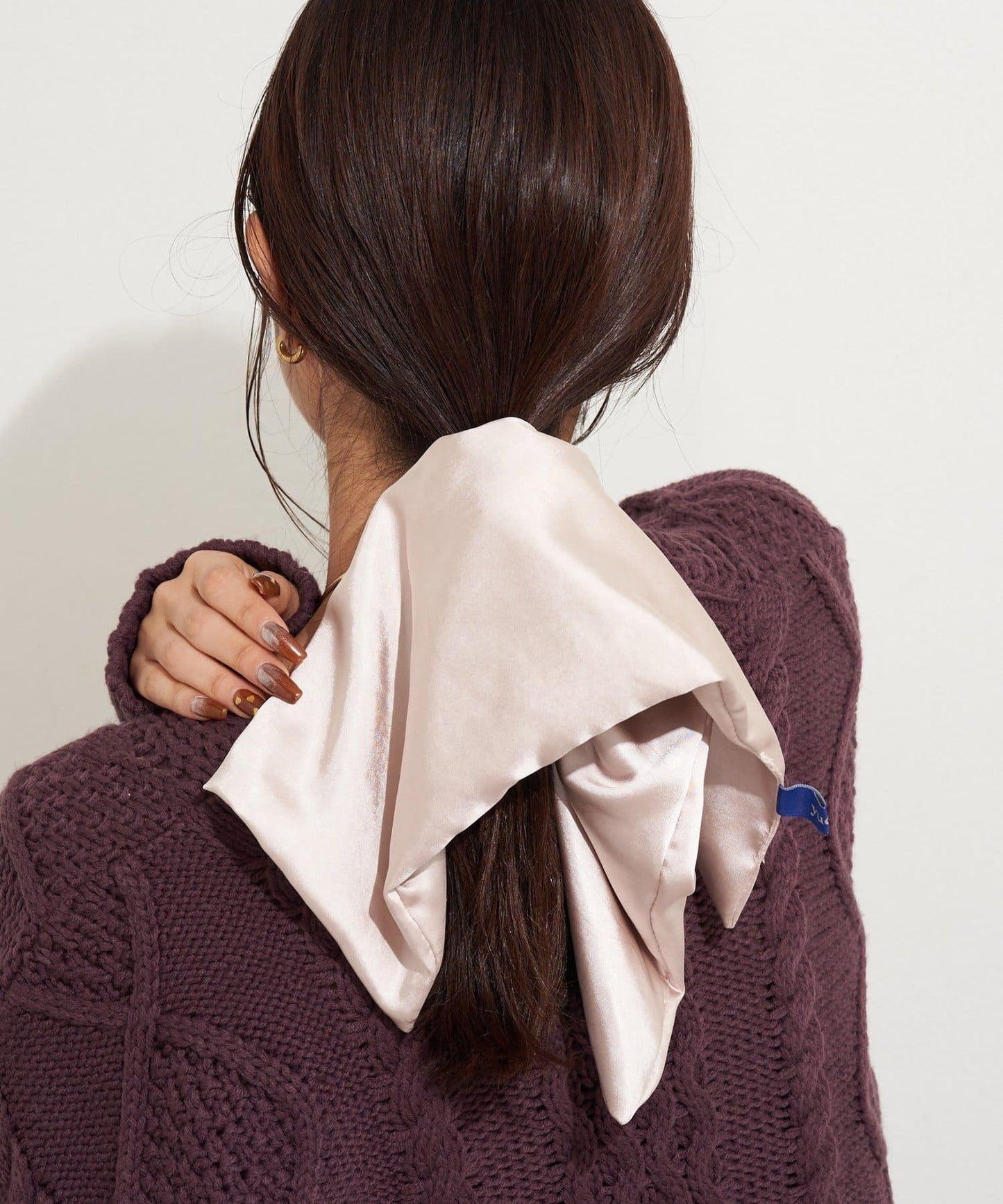 【yuccA】復古緞面大號髮圈