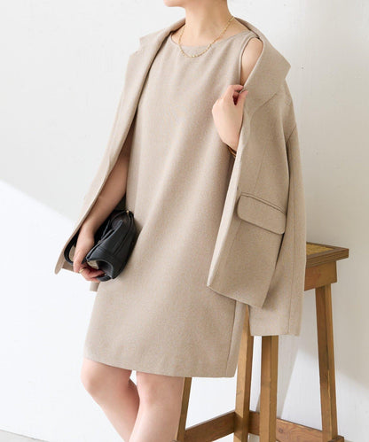 褶皺迷你連衣裙/套裝