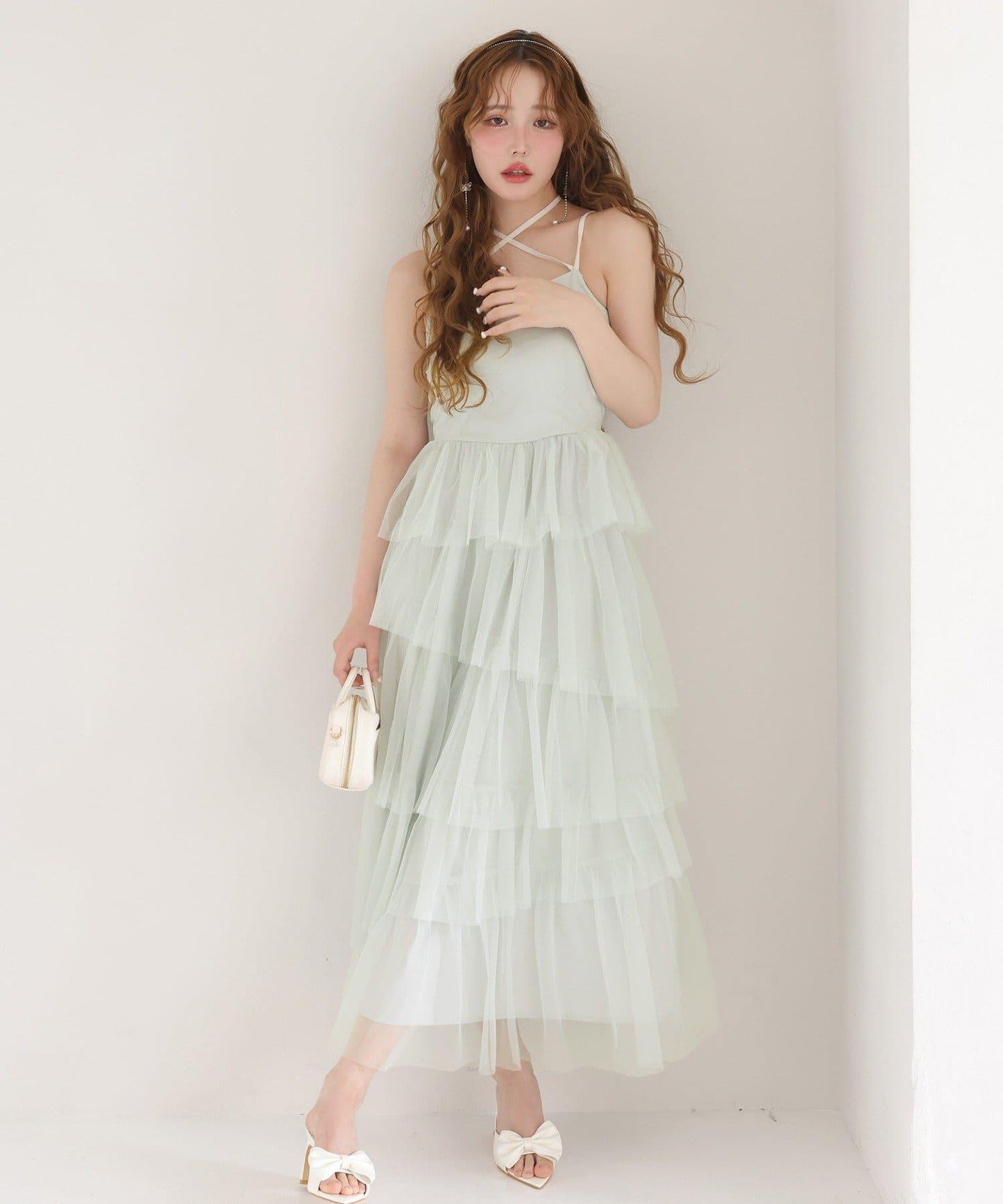 【復刻】層疊網紗連衣裙