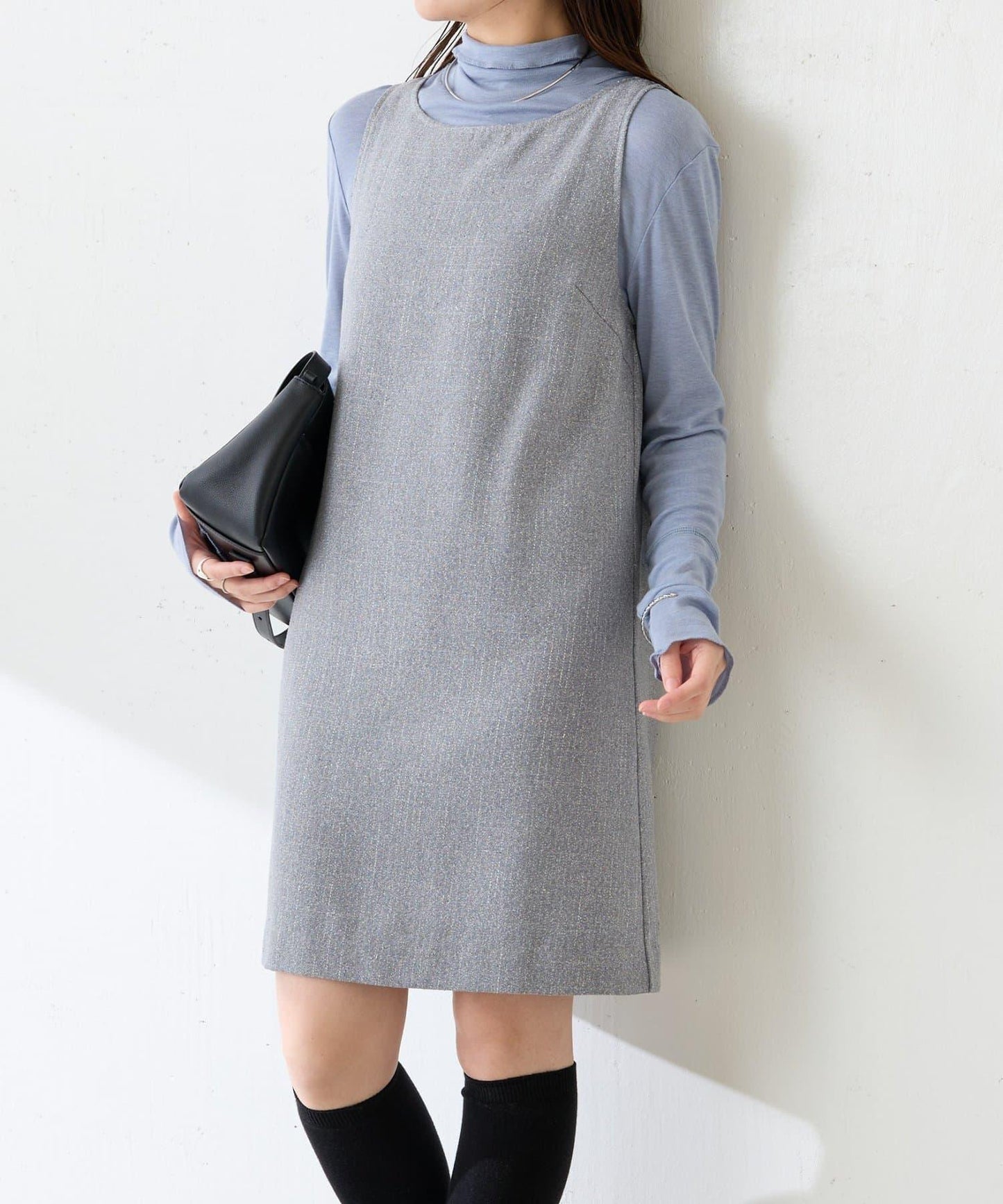 褶皺迷你連衣裙/套裝