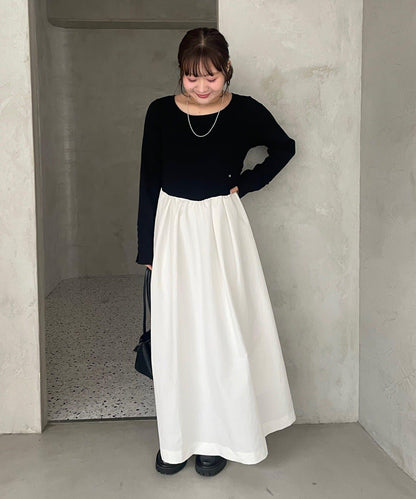 【@__misa__03企劃】帶飾牌拼接連衣裙