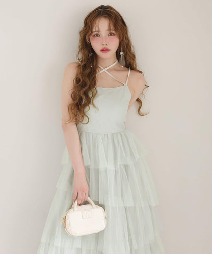 【復刻】層疊網紗連衣裙