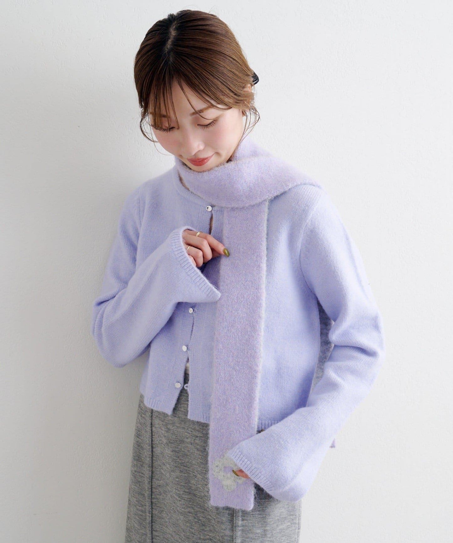 B款混合流蘇圍巾