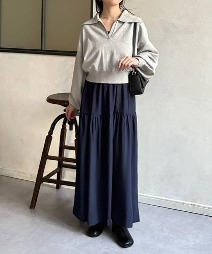 帶領針織套裝吊帶連衣裙