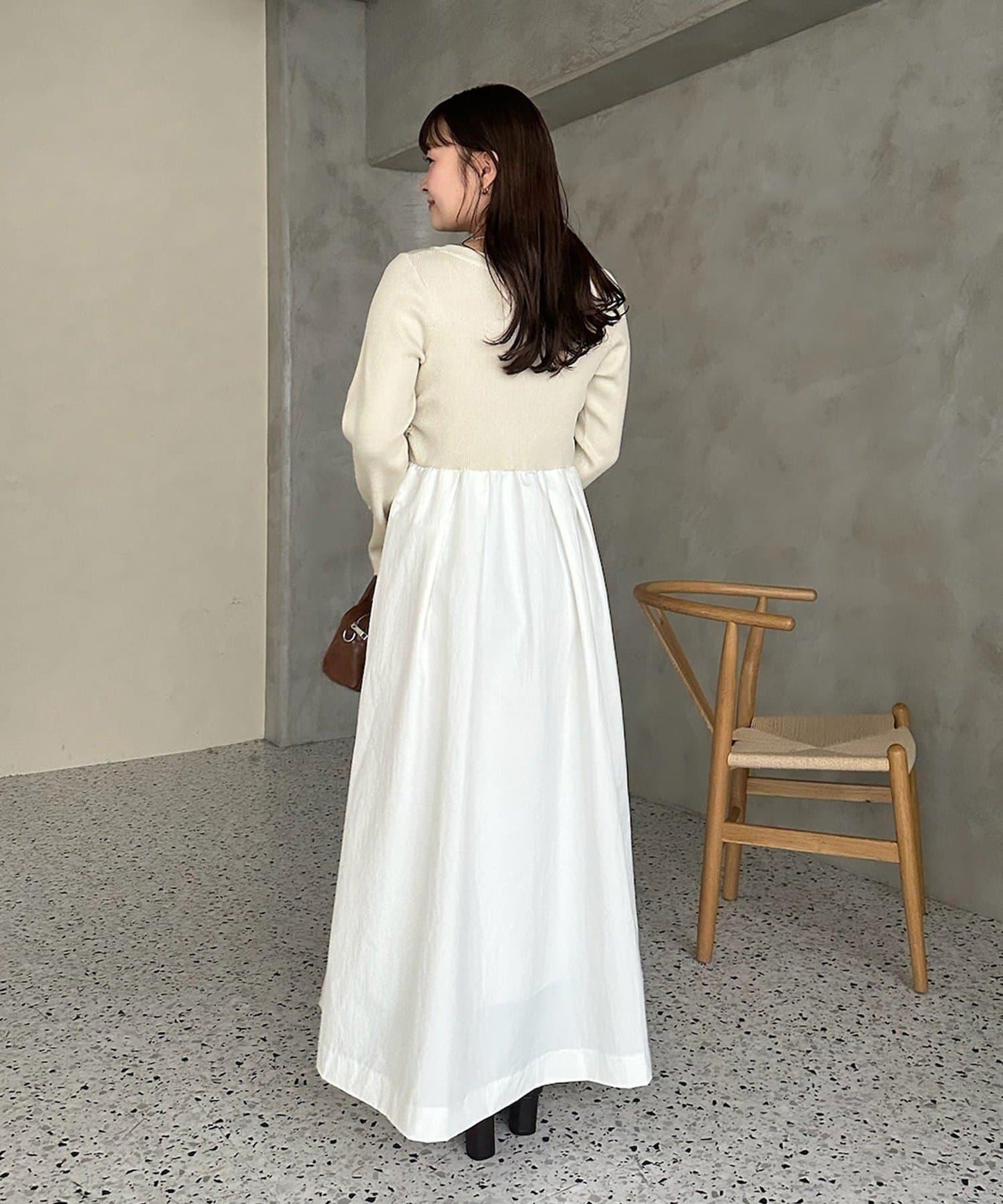 【@__misa__03企劃】帶飾牌拼接連衣裙