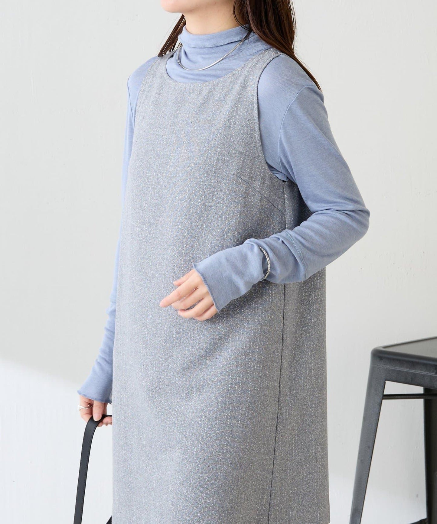 褶皺迷你連衣裙/套裝