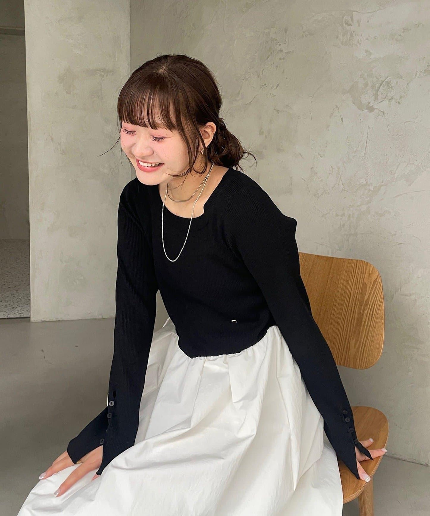 【@__misa__03企劃】帶飾牌拼接連衣裙