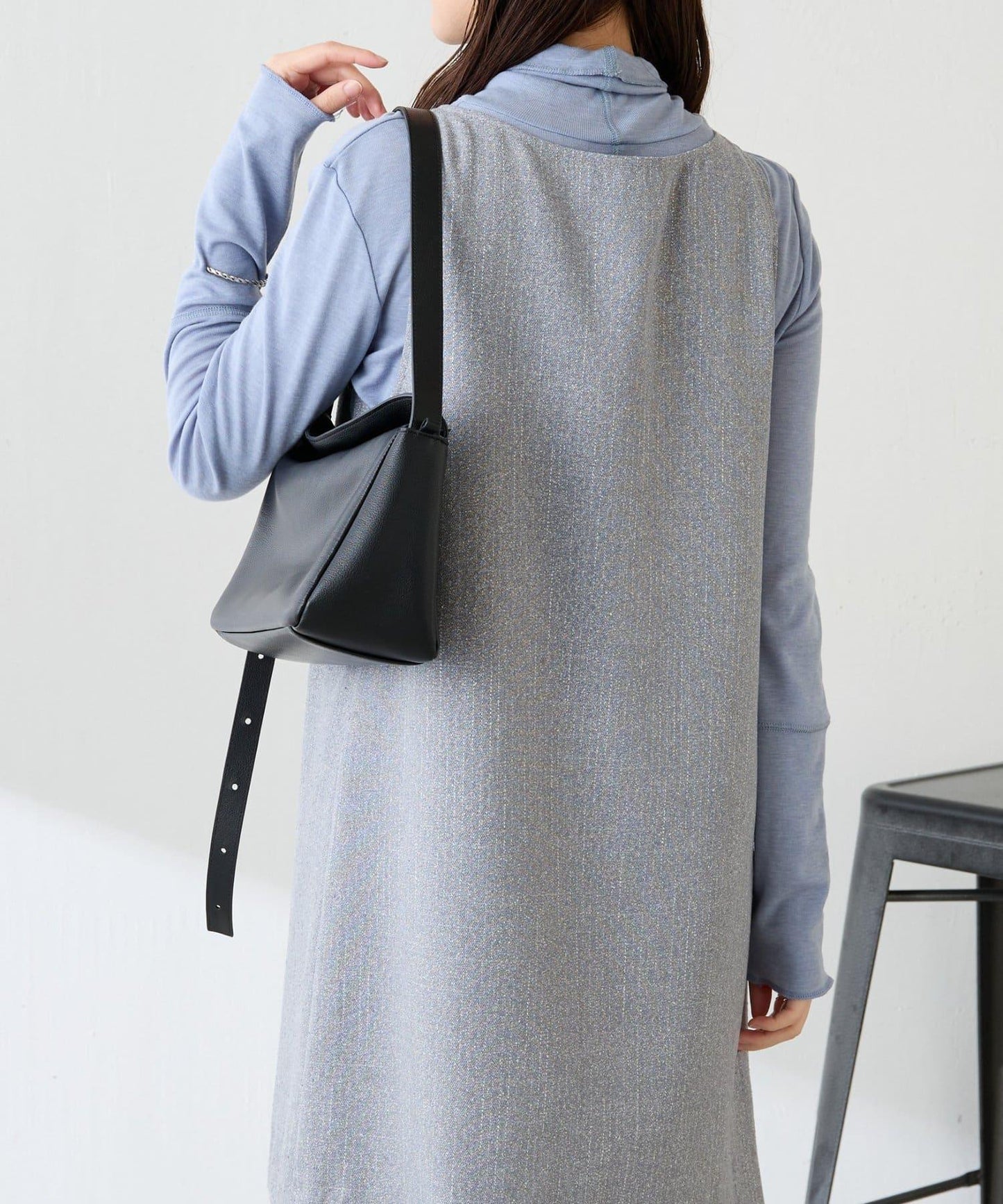 褶皺迷你連衣裙/套裝