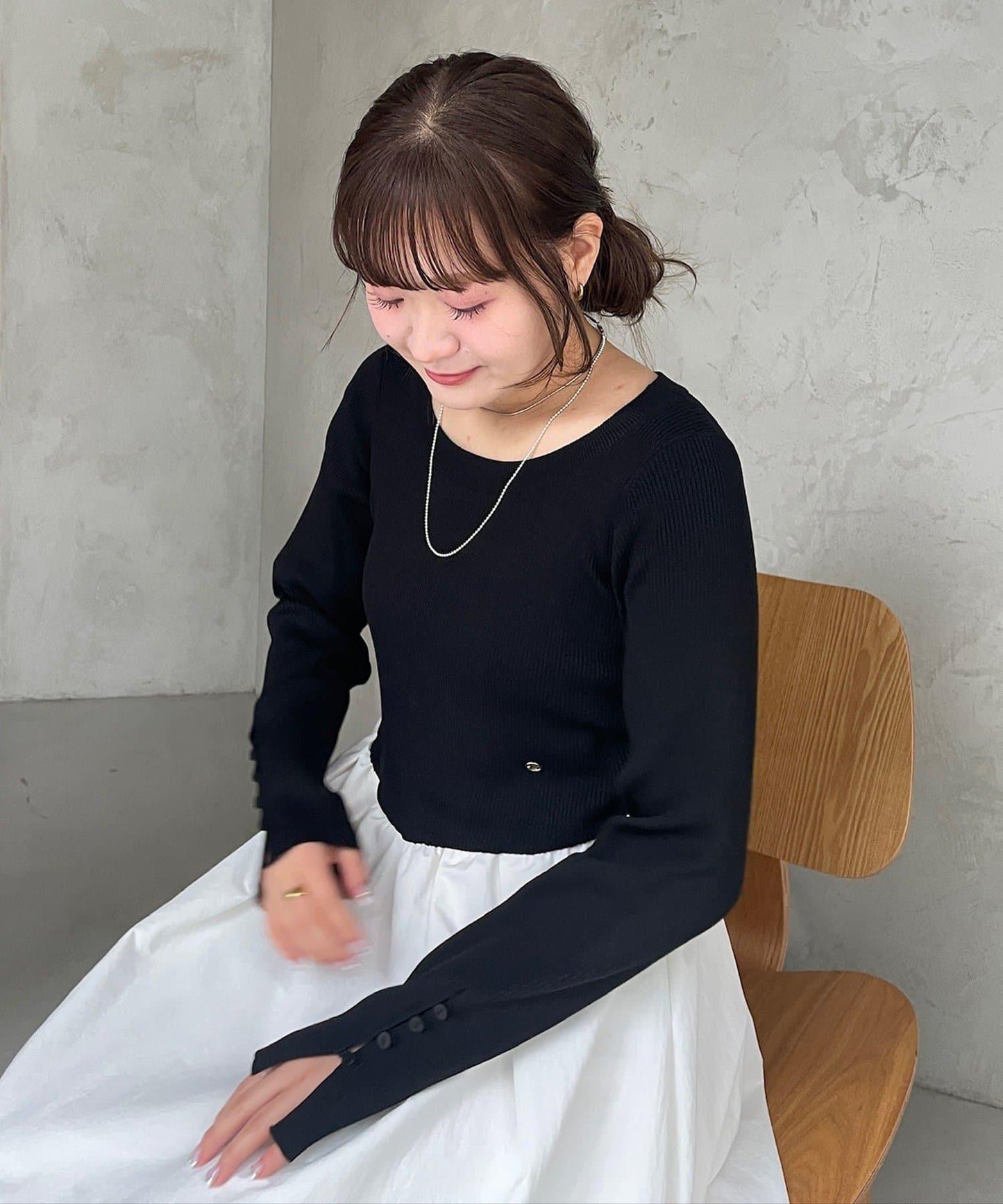 【@__misa__03企劃】帶飾牌拼接連衣裙