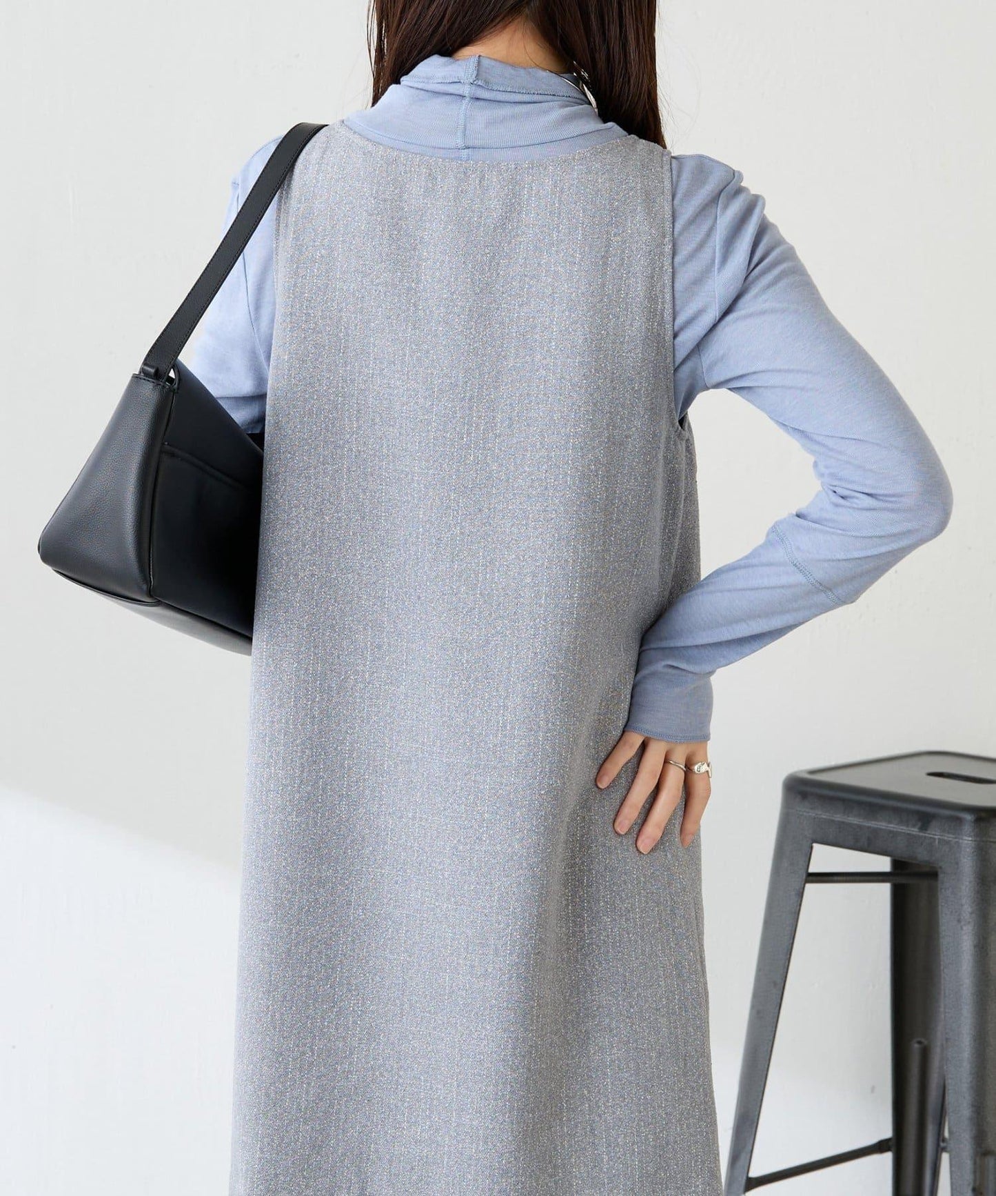 褶皺迷你連衣裙/套裝