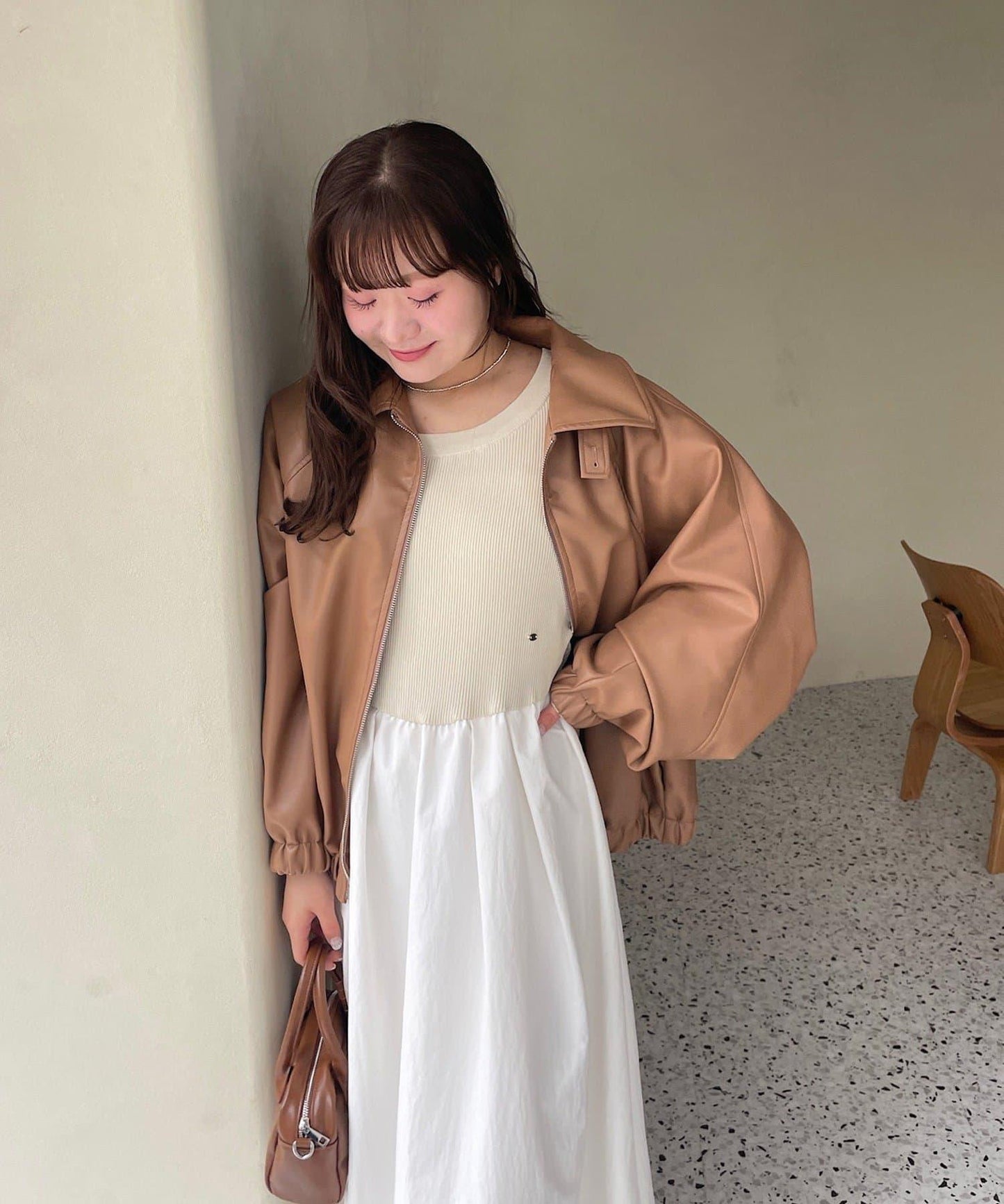 【@__misa__03企劃】帶飾牌拼接連衣裙