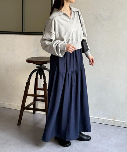 帶領針織套裝吊帶連衣裙