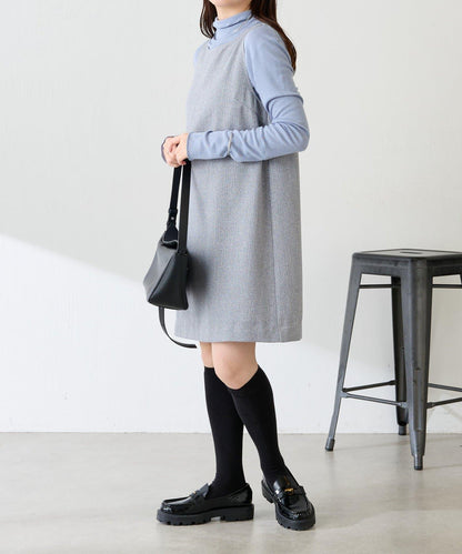 褶皺迷你連衣裙/套裝