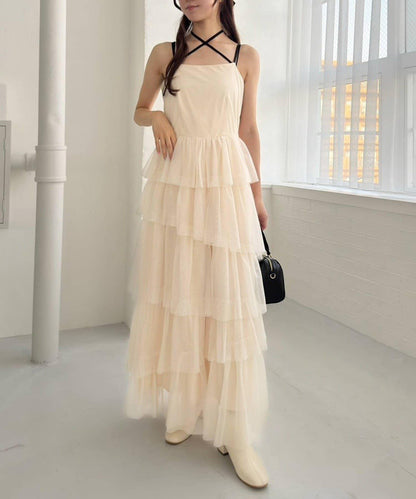 【復刻】層疊網紗連衣裙