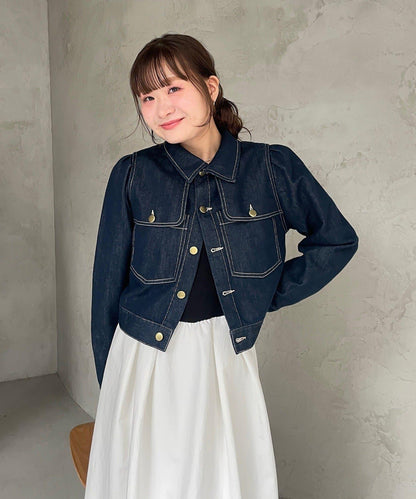 【@__misa__03企劃】帶飾牌拼接連衣裙