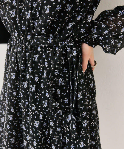 裹身花卉迷你連衣裙