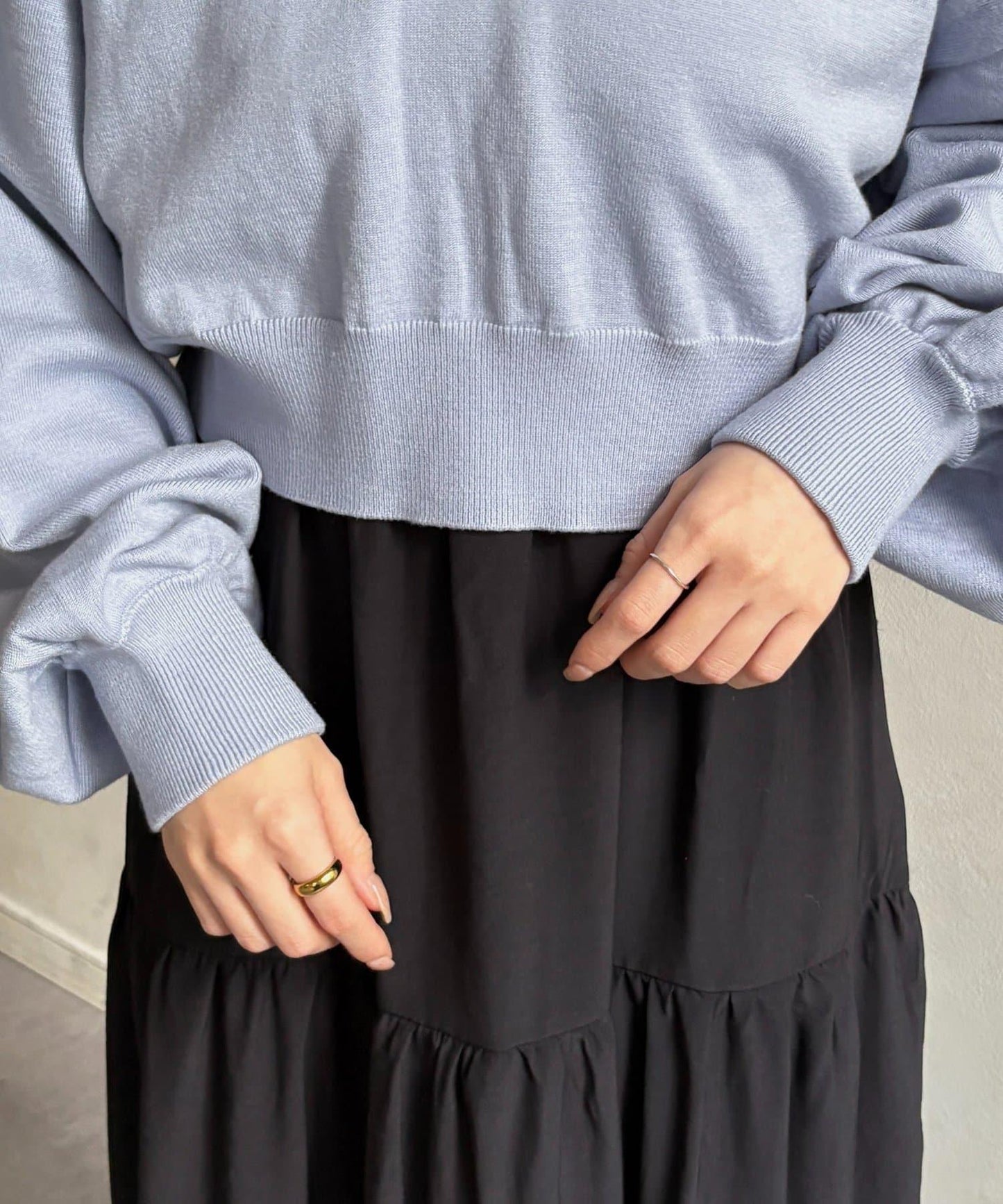 帶領針織套裝吊帶連衣裙