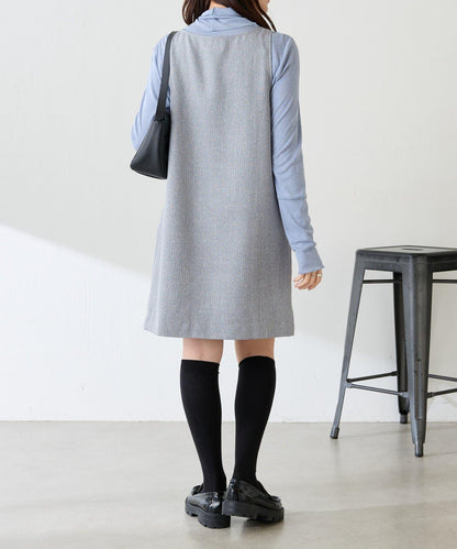 褶皺迷你連衣裙/套裝