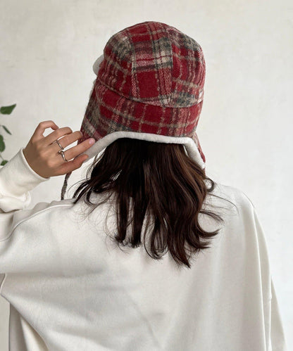 格紋飛行帽