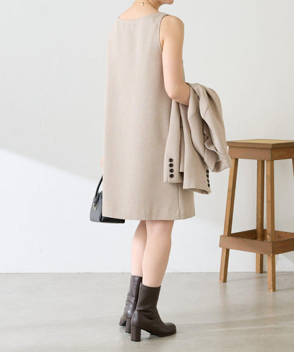 褶皺迷你連衣裙/套裝