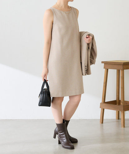 褶皺迷你連衣裙/套裝