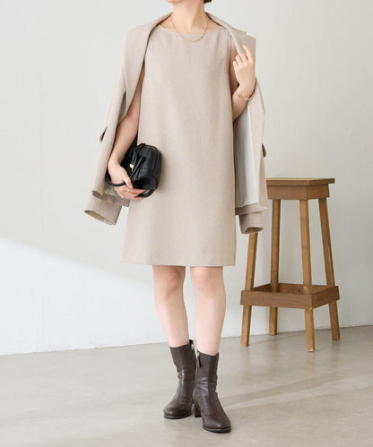 褶皺迷你連衣裙/套裝