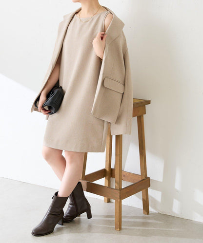 褶皺迷你連衣裙/套裝