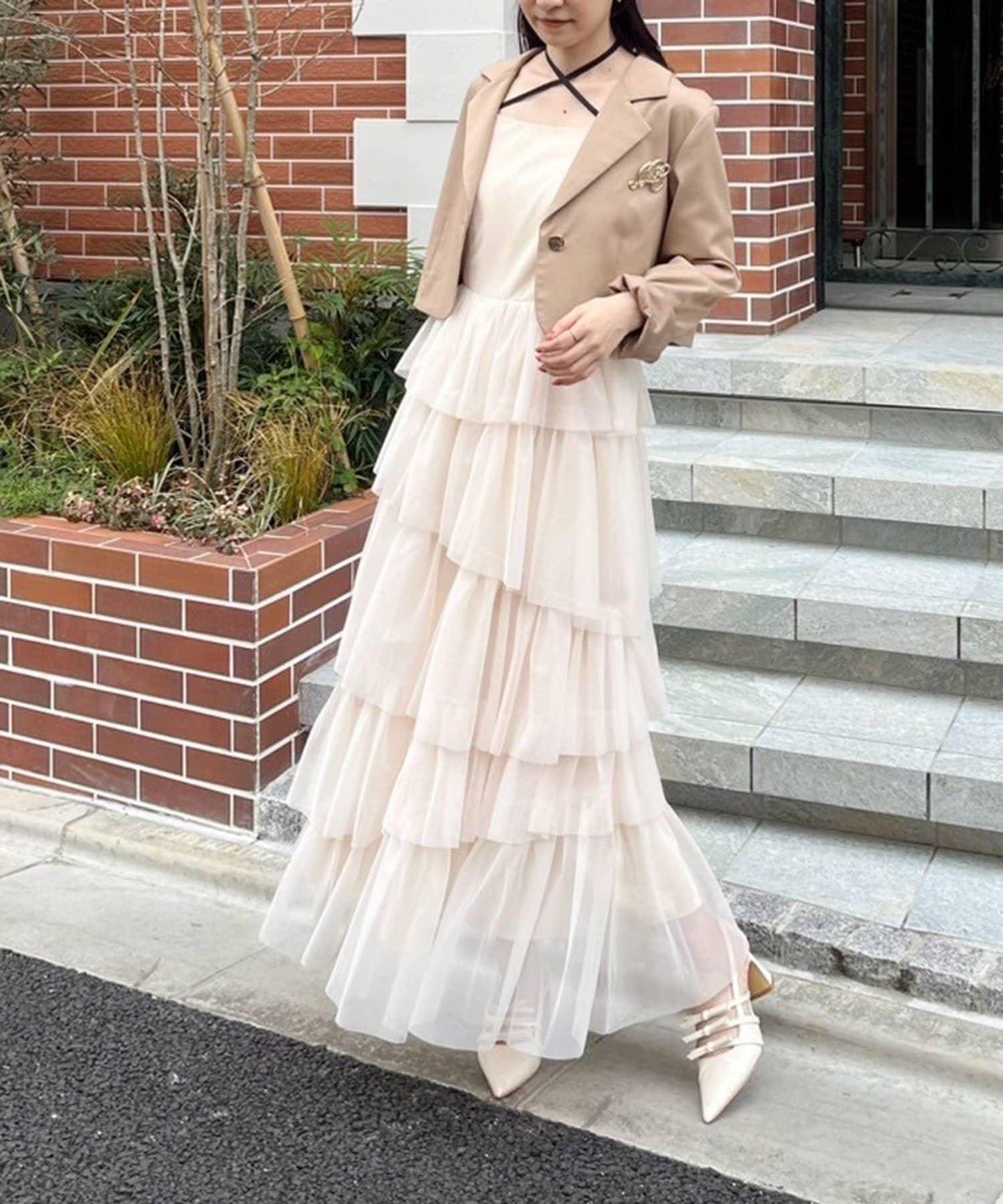 【復刻】層疊網紗連衣裙