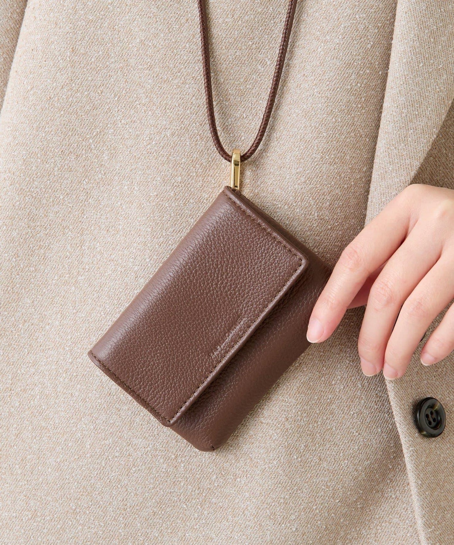 【PAPILLONNER/パピヨネ】帶腰帶多功能收納包