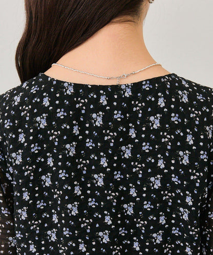 裹身花卉迷你連衣裙