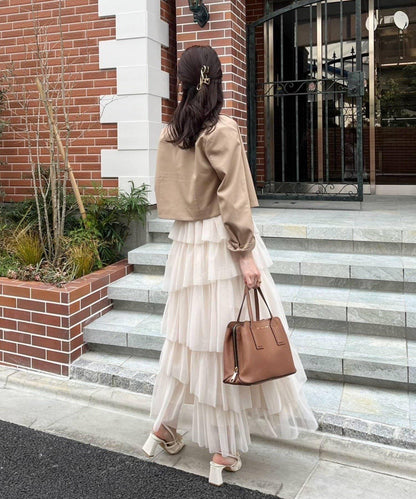 【復刻】層疊網紗連衣裙