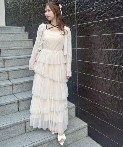 【復刻】層疊網紗連衣裙
