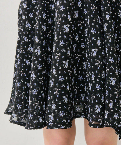 裹身花卉迷你連衣裙