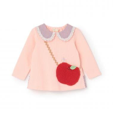 蘋果圖案單肩包衛衣