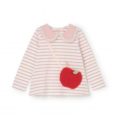 蘋果圖案單肩包衛衣