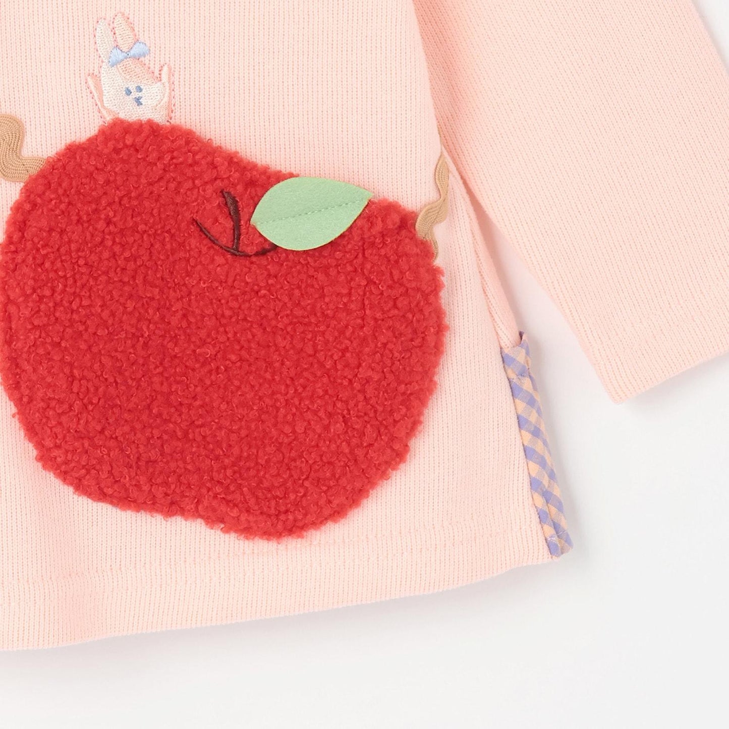 蘋果圖案單肩包衛衣