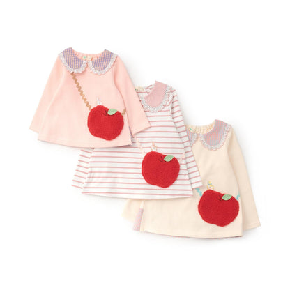 蘋果圖案單肩包衛衣