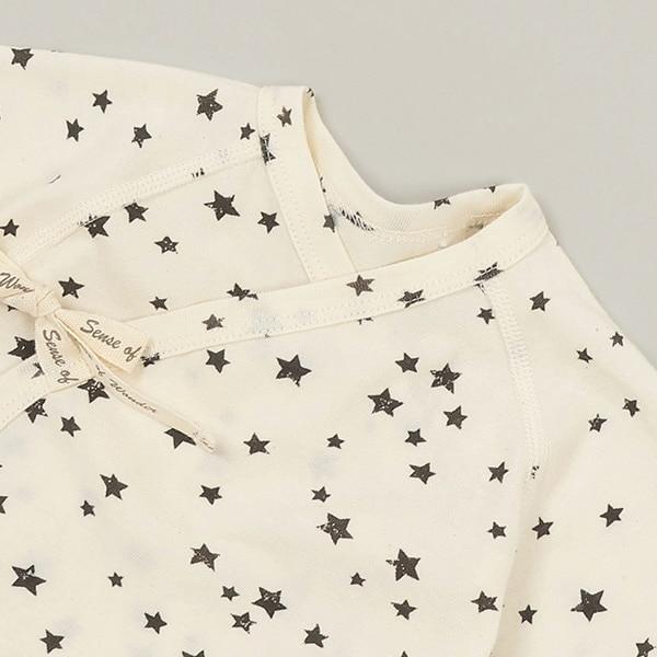 星星圖案嬰兒內衣【日本製造】